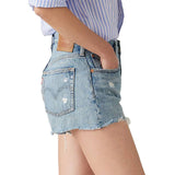 Short 501 high rise denim chiaro