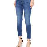 Jeans skinny bottom up a vita regolare denim medio