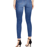 Jeans skinny bottom up a vita regolare denim medio