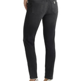 Jeans bottom up skinny black denim