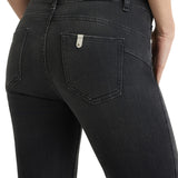 Jeans bottom up skinny black denim