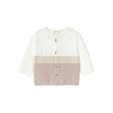 Completo 3 pezzi (cardigan+t-shirt+gambaletto) avena