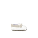 Mocassino elegante bianco/beige
