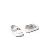 Mocassino elegante bianco/beige