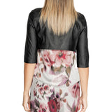 Bolero in ecopelle nero