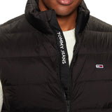Gilet leggero in piuma con zip tjm nero
