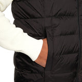 Gilet leggero in piuma con zip tjm nero