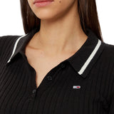Polo a maniche lunghe nero