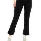 Pantalone 5 tasche zampetta denim nero