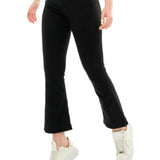 Pantalone 5 tasche zampetta denim nero
