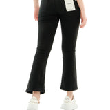 Pantalone 5 tasche zampetta denim nero