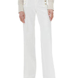 Pantalone zampa denim naturale