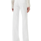 Pantalone zampa denim naturale
