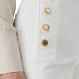 Pantalone zampa denim naturale