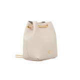 Borsa a secchiello Calvin Klein con tracolla a catena beige