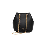 Borsa a secchiello Calvin Klein con tracolla a catena nero