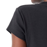 T-shirt Calvin Klein cropped logo monogram baby nero