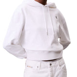 Felpa con cappuccio archive in cotone bianco