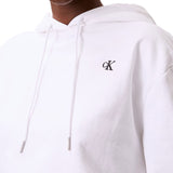 Felpa con cappuccio archive in cotone bianco