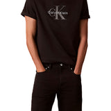 T-shirt Calvin Klein con logo frontale nero