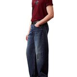 T-shirt Calvin Klein con logo frontale bordeaux