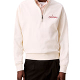 Felpa Calvin Klein con zip e logo ricamato tofu