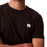 T-shirt Calvin Klein con mini patch logo nero