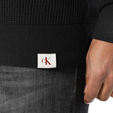 Gircollo Calvin Klein in cotone mesh nero