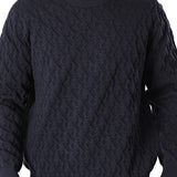 Girocollo Calvin Klein in maglia strutturata blu