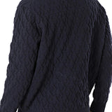 Girocollo Calvin Klein in maglia strutturata blu