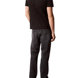 T-shirt Calvin Klein con logo geometrico nero