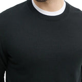 Maglia Calvin Klein girocollo in cotone nero
