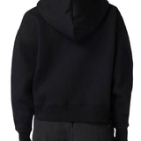 Felpa con cappuccio e zip oakport nero