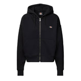 Felpa con cappuccio e zip oakport nero