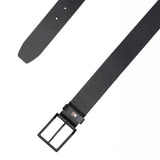 Cintura Tommy Hilfiger Adan in pelle nero
