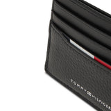 Portacarte Tommy Hilfigher logo central nero
