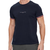 T-shirt Tommy Hilfiger con logo centrale e dettagli iconici blu