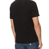 T-shirt Tommy Hilfiger con taschino e logo in cotone biologico nero
