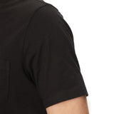 T-shirt Tommy Hilfiger con taschino e logo in cotone biologico nero