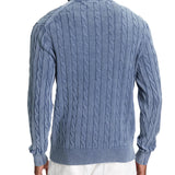 Maglia Tommy Hilfiger con lavorazione a trecce turchese