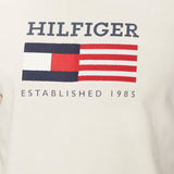 T-shirt Tommy Hilfiger con bandiera avorio