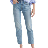 Jeans 501 crop vita alta denim chiaro