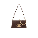Borsa Liu Jo LaPuffy in similpelle martellata marrone