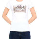 T-shirt LiuJo arab winter bianco