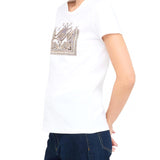 T-shirt LiuJo arab winter bianco