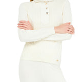 Lupetto LiuJo lavorato con mezza zip e bottoni latte