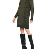 Abito LiuJo jaquard lux verde/nero