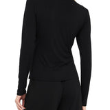 Polo LiuJo con bottoni oro nero