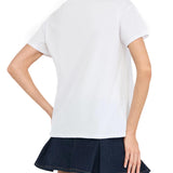T-shirt LiuJo chains bianco