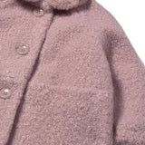 Cappotto invernale riccio rosa